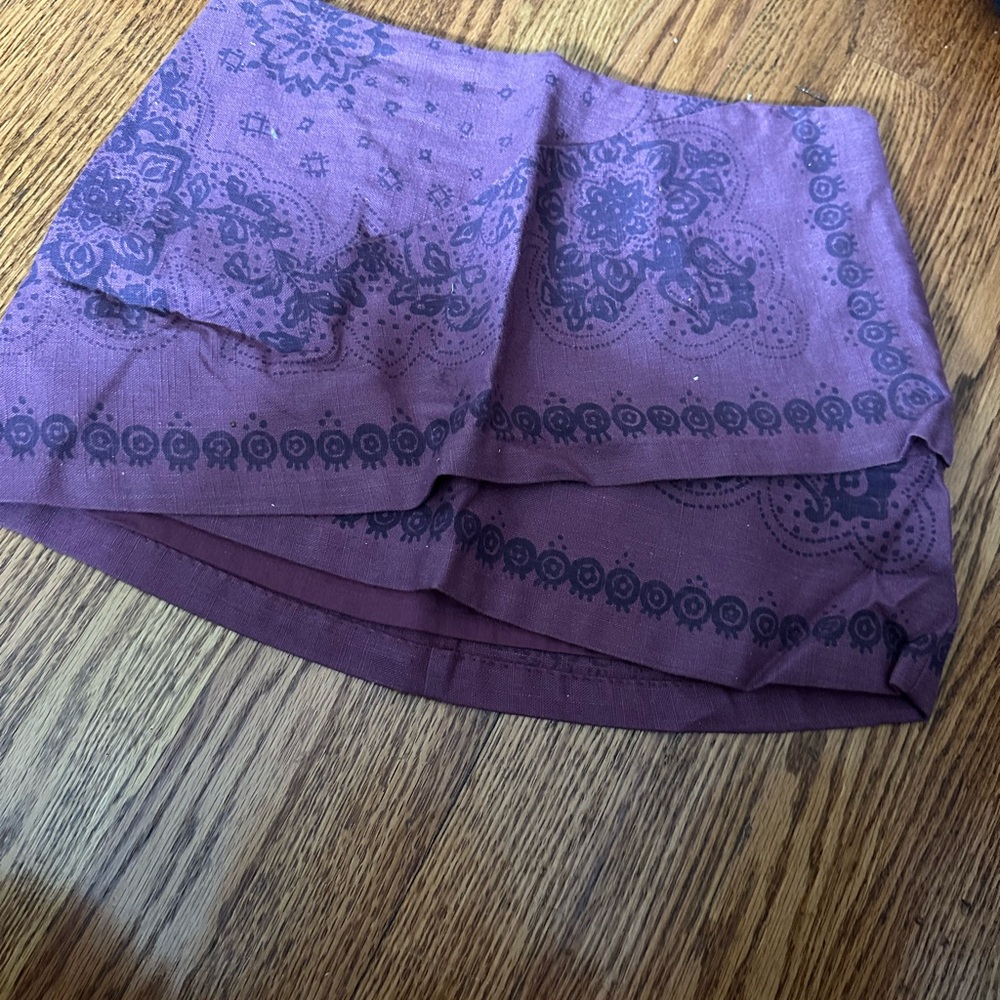 Free People Purple Mini Skirt